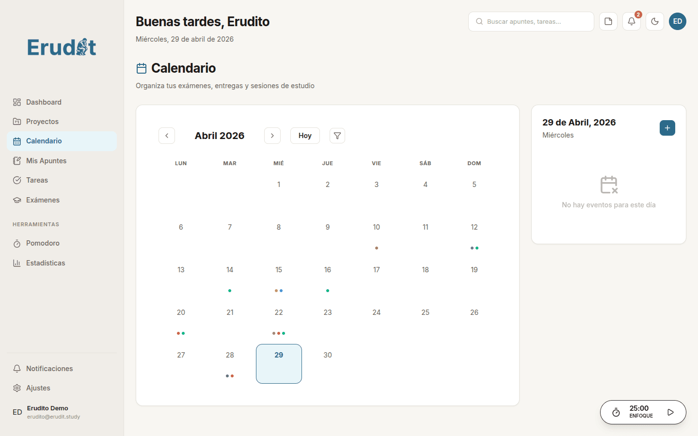 Calendario académico
